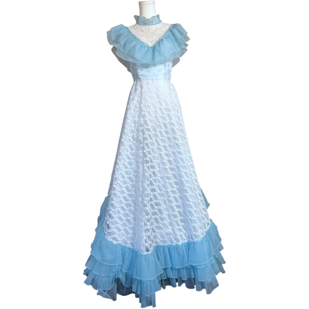 Vintage 1970s Peasant Dress –Gunne Sax Prom / Vintage Prom Dress / Prairie Dress